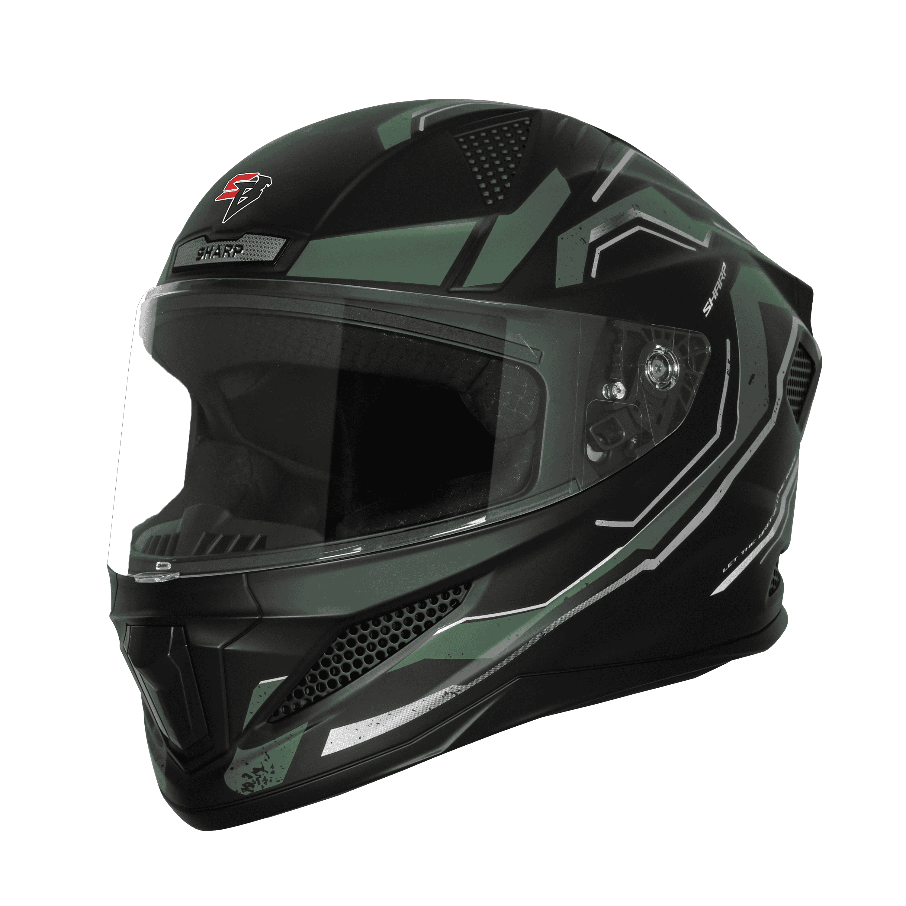 SBH-25 SV SHARP SPIRIT GLOSSY BLACK WITH GREEN 